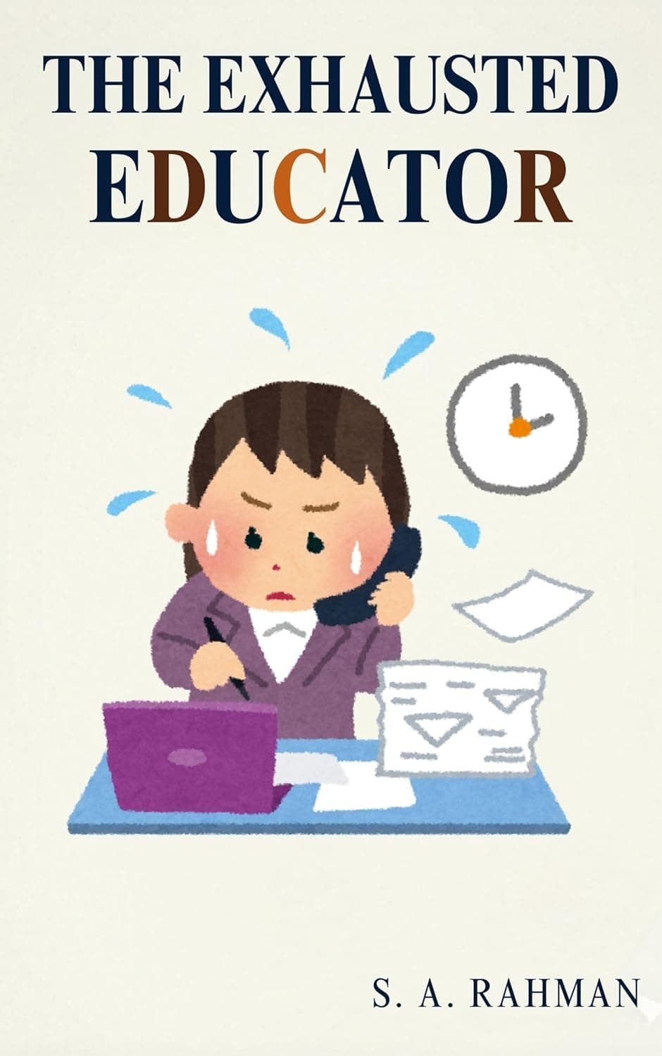 Book cover of 'The Exhausted Educator: How Modern Education Is Breaking Teachers, Students, and the Purpose of Learning' by Syed Abdul Rahman